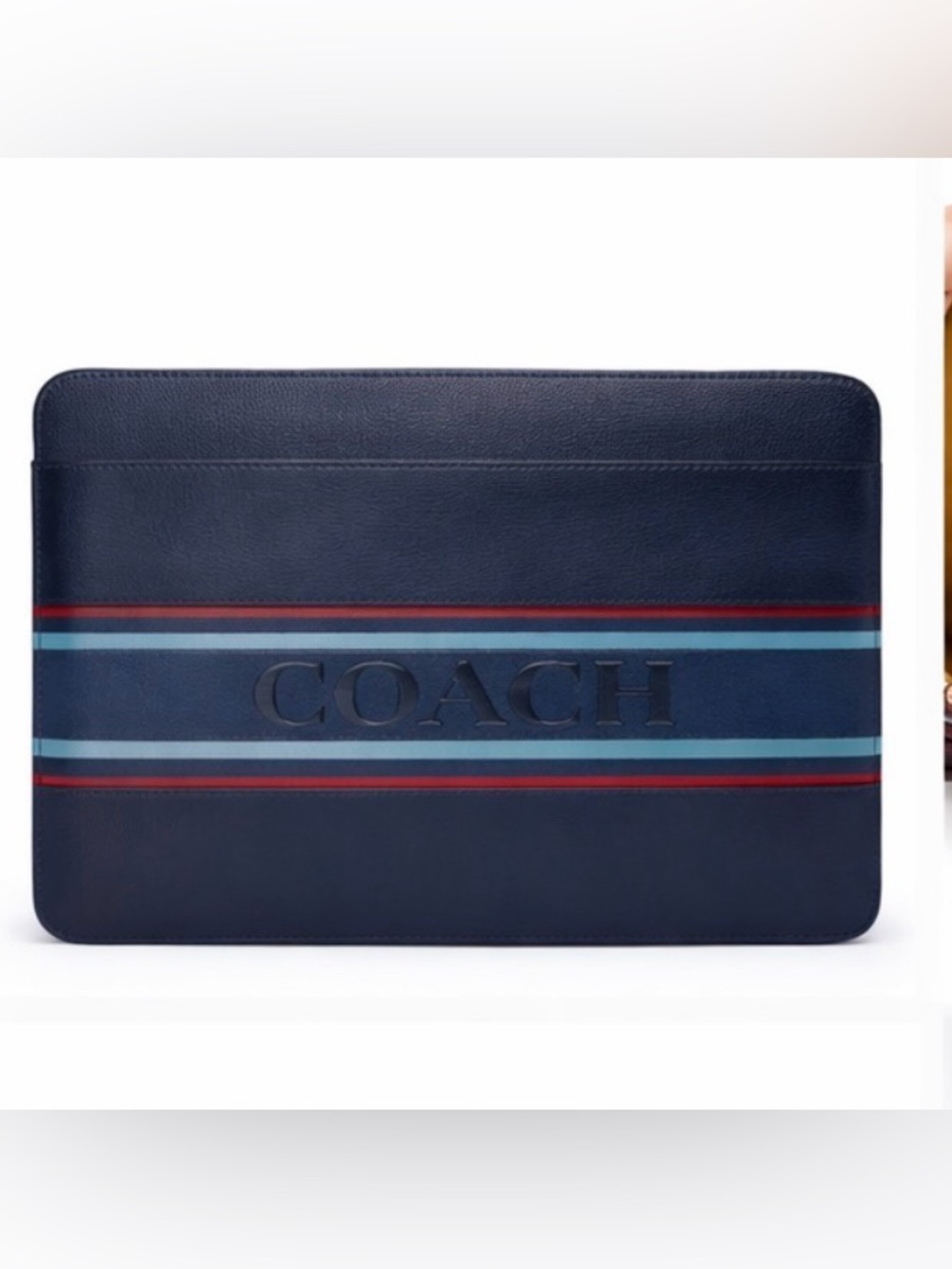 💎 Laptop Case w/Coach Stripe